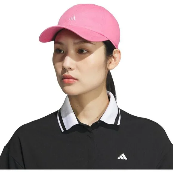 Adidas Women's Pink Fusion Pink Baseball Adjustable Cotton Athletic Relaxed Hat - Picture 5 of 6